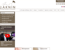 Tablet Screenshot of esthetiquechirurgicale.com